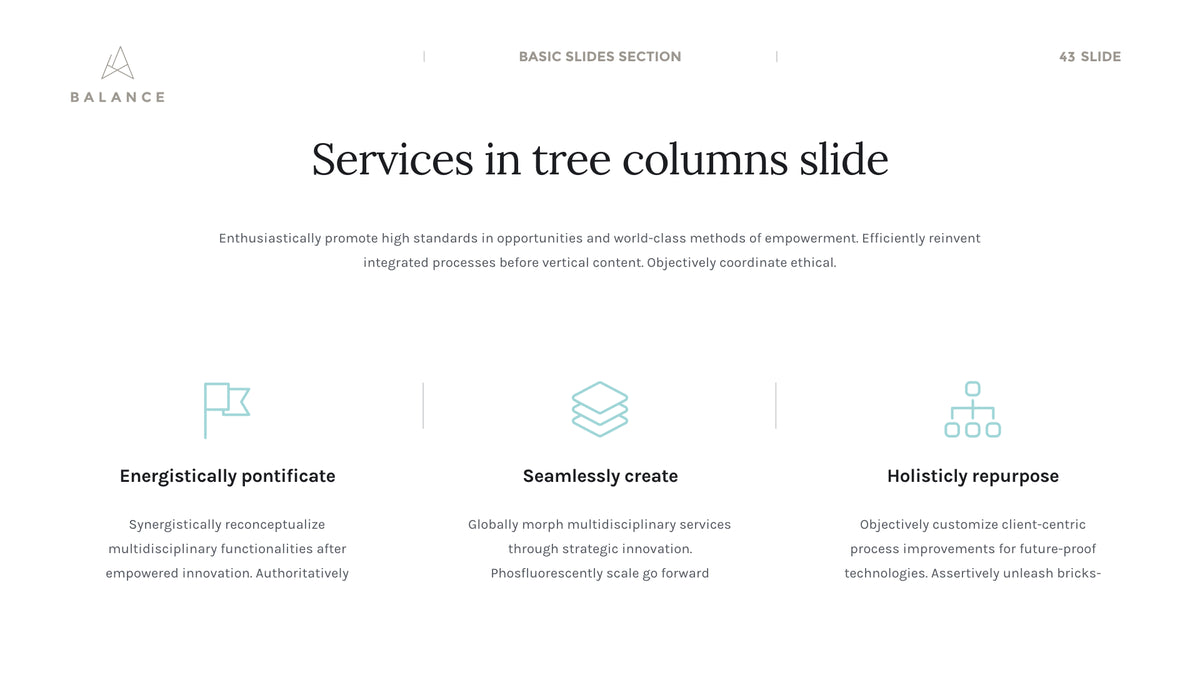 BALANCE PowerPoint Presentation Pitch Deck Template product preview image 33