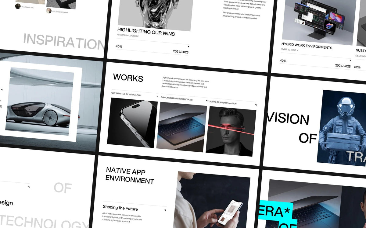 BLED Minimalist Presentation Template PPTX, PSD, PDF product preview image 1