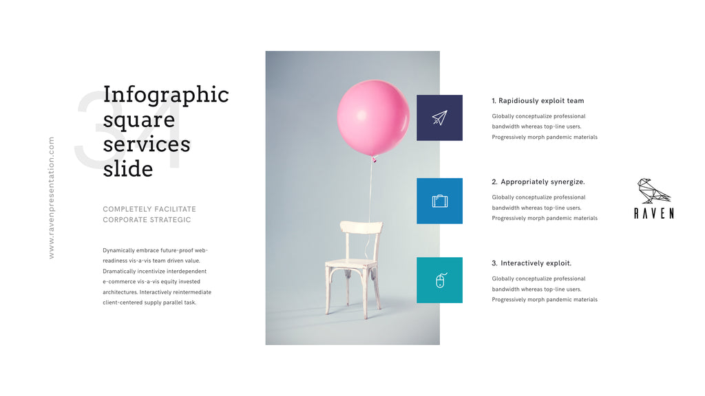 Raven Minimalist Keynote Presentation Template | 125+ Slides product preview image 94