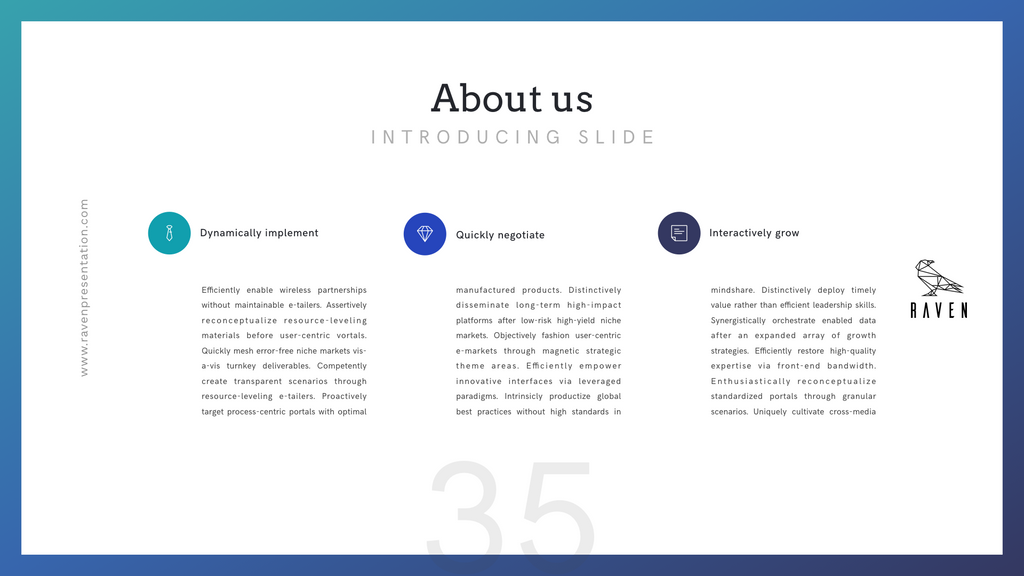 Raven Minimalist Keynote Presentation Template | 125+ Slides product preview image 64