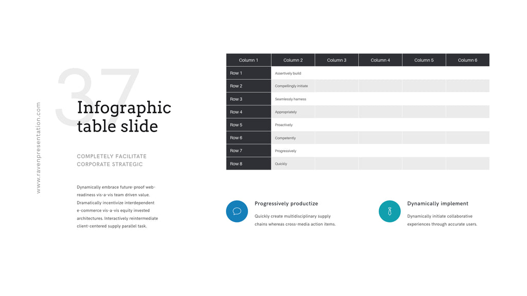Raven Minimalist Keynote Presentation Template | 125+ Slides product preview image 29