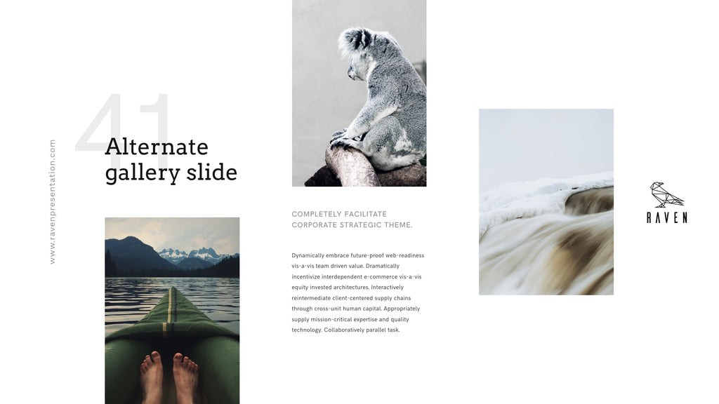 Raven Minimalist Keynote Presentation Template | 125+ Slides product preview image 104