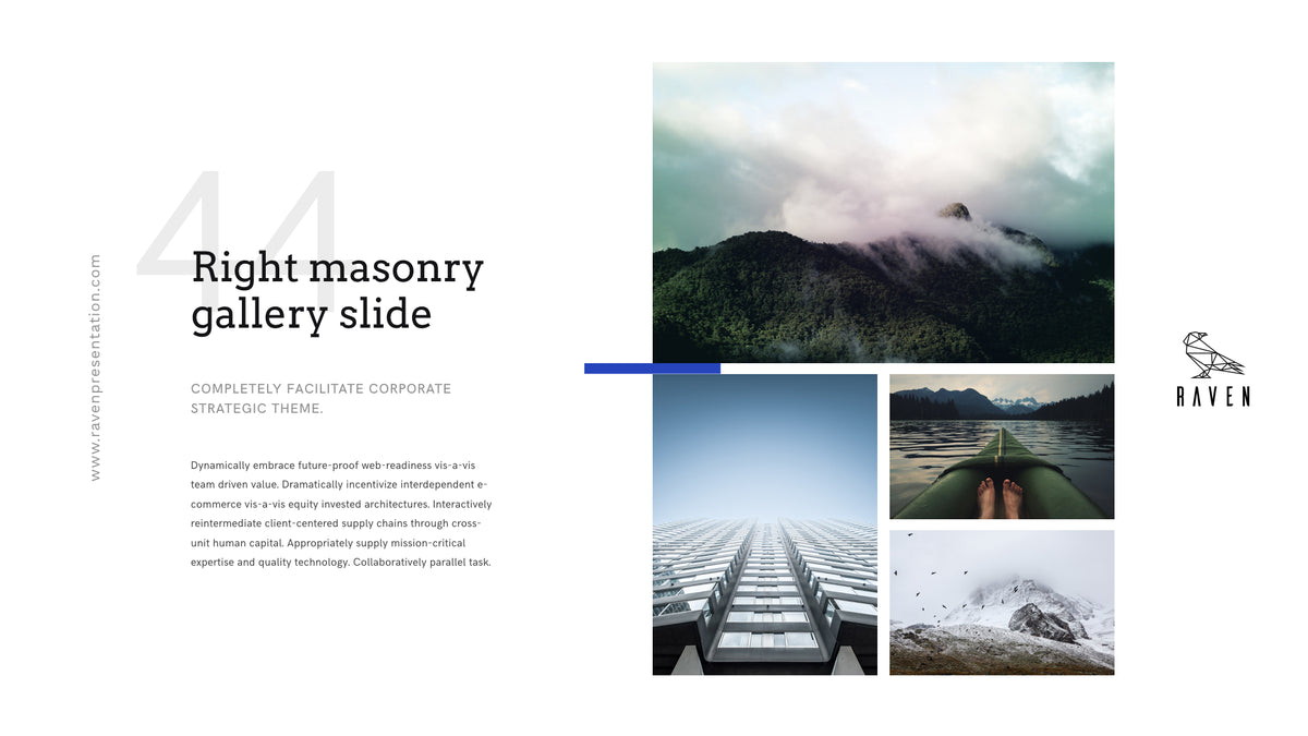 Raven Minimalist Keynote Presentation Template | 125+ Slides product preview image 106
