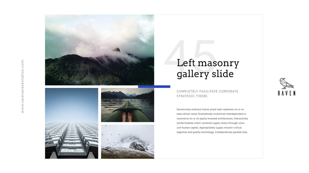 Raven Minimalist Keynote Presentation Template | 125+ Slides product preview image 109