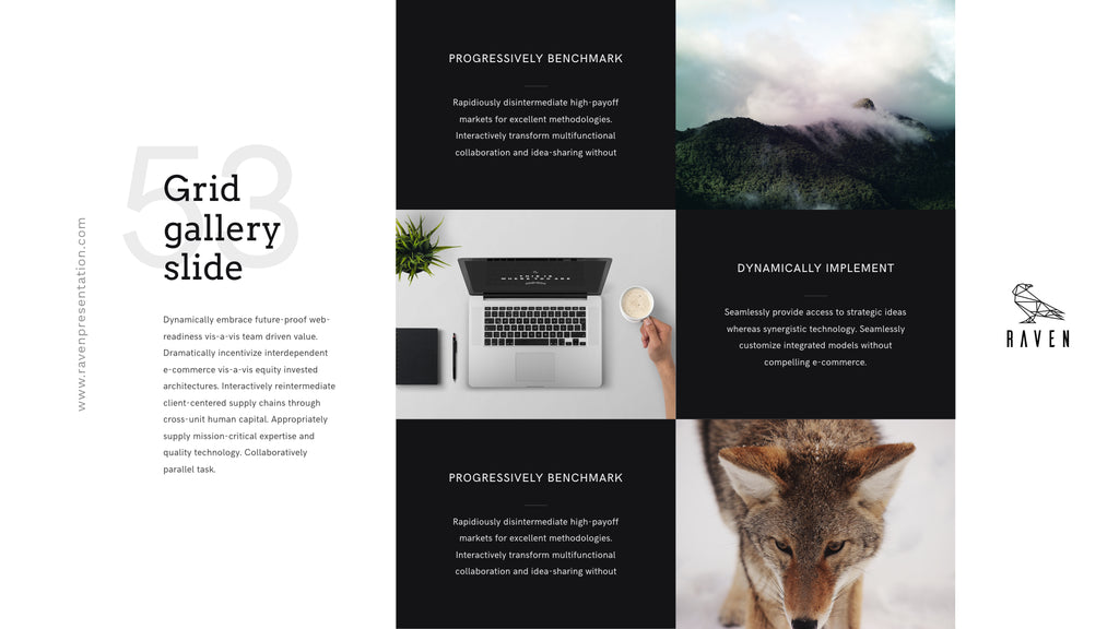 Raven Minimalist Keynote Presentation Template | 125+ Slides product preview image 103