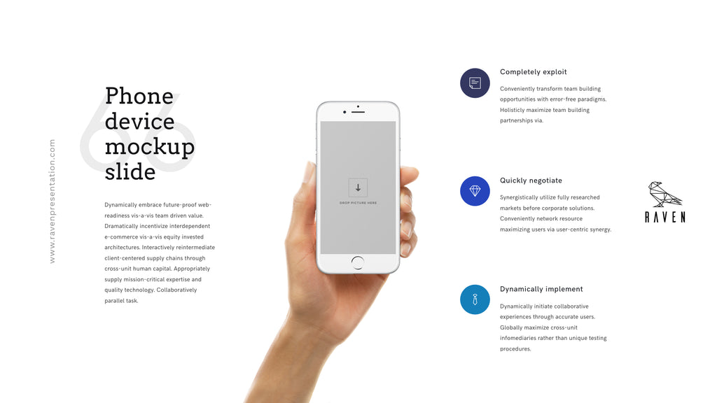Raven Minimalist Keynote Presentation Template | 125+ Slides product preview image 73