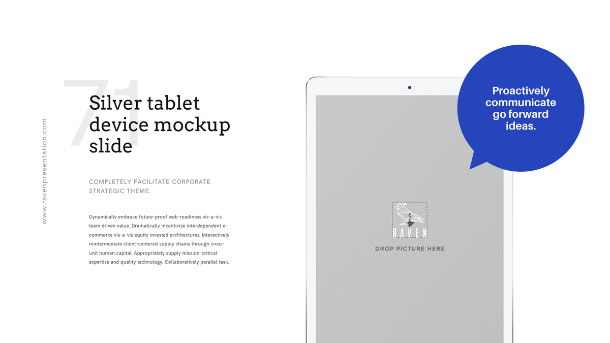 Raven Minimalist Keynote Presentation Template | 125+ Slides product preview image 91