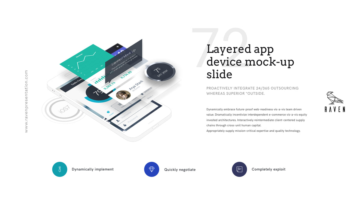 Raven Minimalist Keynote Presentation Template | 125+ Slides product preview image 68
