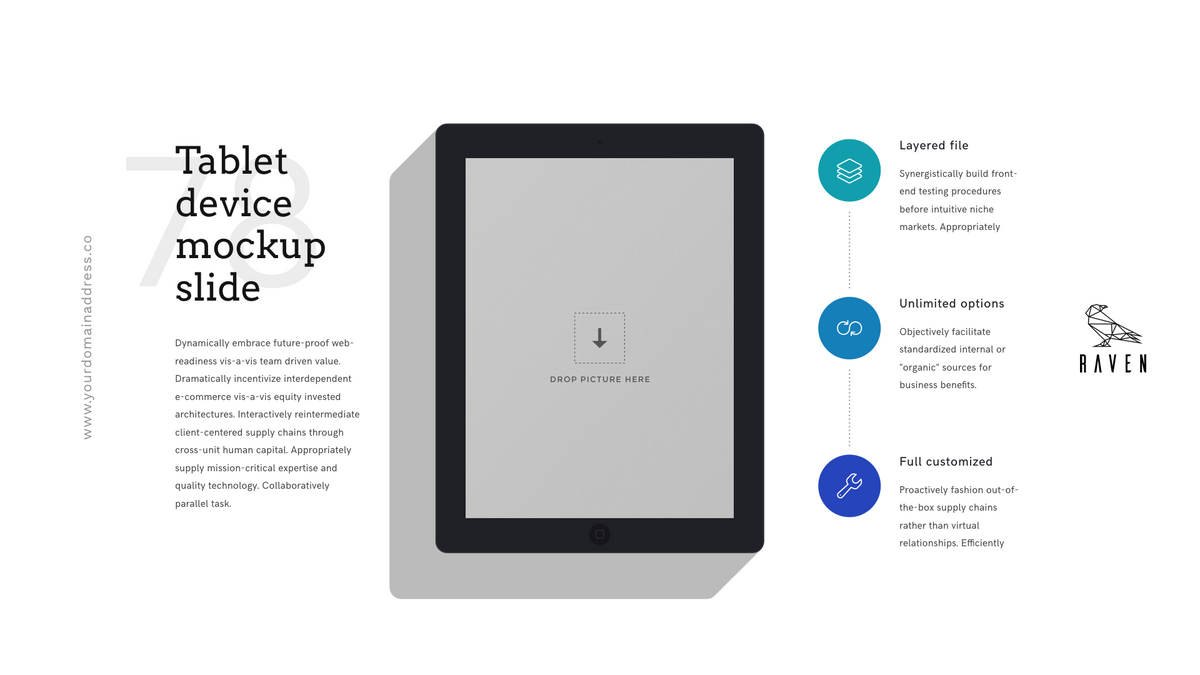 Raven Minimalist Keynote Presentation Template | 125+ Slides product preview image 69