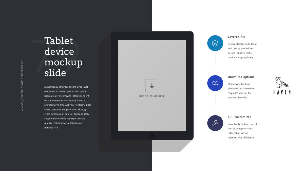 Raven Minimalist Keynote Presentation Template | 125+ Slides product preview image 83