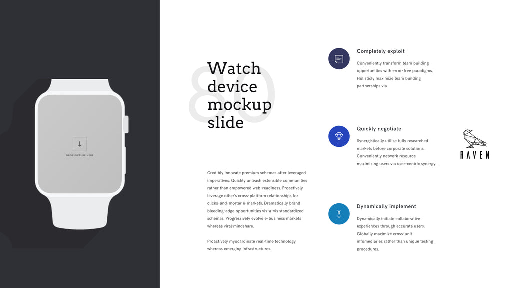 Raven Minimalist Keynote Presentation Template | 125+ Slides product preview image 53