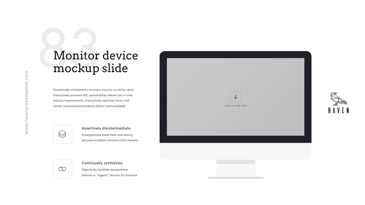 Raven Minimalist Keynote Presentation Template | 125+ Slides product preview image 60