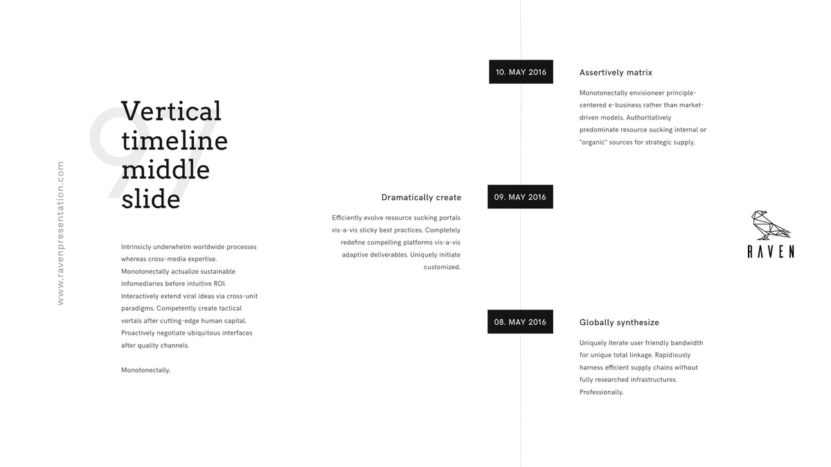 Raven Minimalist Keynote Presentation Template | 125+ Slides product preview image 37