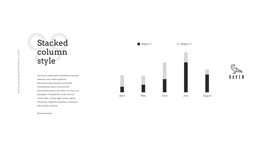 Raven Minimalist Keynote Presentation Template | 125+ Slides product preview image 13
