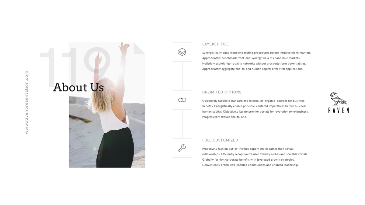 Raven Minimalist Keynote Presentation Template | 125+ Slides product preview image 88