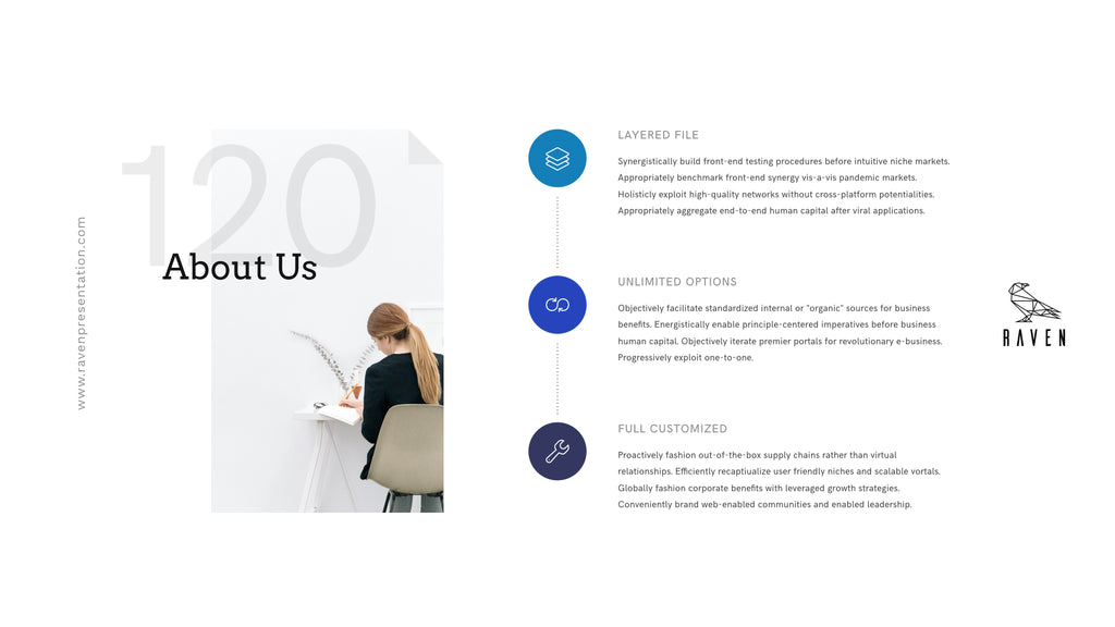 Raven Minimalist Keynote Presentation Template | 125+ Slides product preview image 85