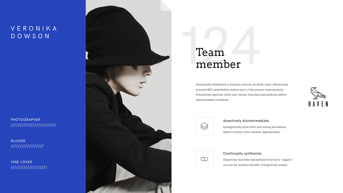 Raven Minimalist Keynote Presentation Template | 125+ Slides product preview image 90