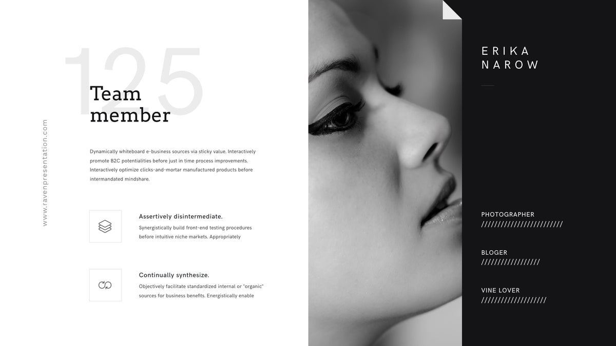 Raven Minimalist Keynote Presentation Template | 125+ Slides product preview image 86