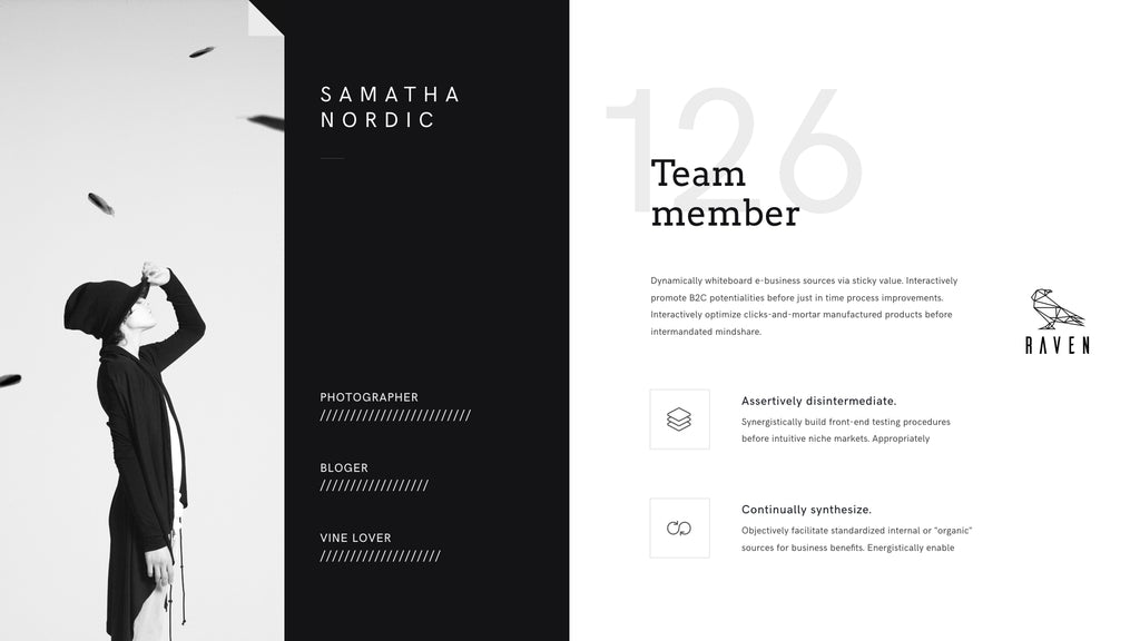 Raven Minimalist Keynote Presentation Template | 125+ Slides product preview image 87