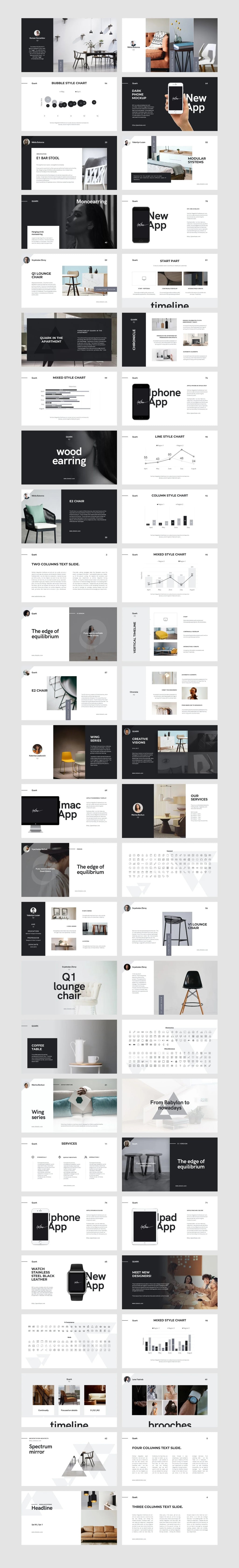 Quark PowerPoint Pitch Deck Presentation product preview image 11
