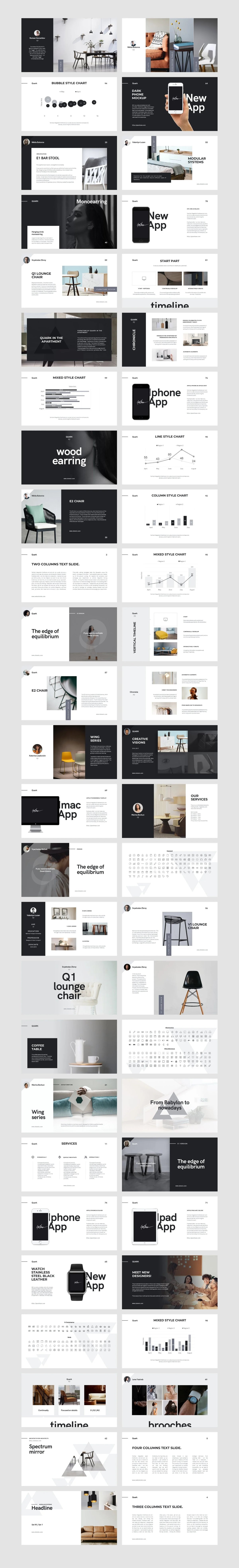 Quark PowerPoint Pitch Deck Presentation product preview image 11