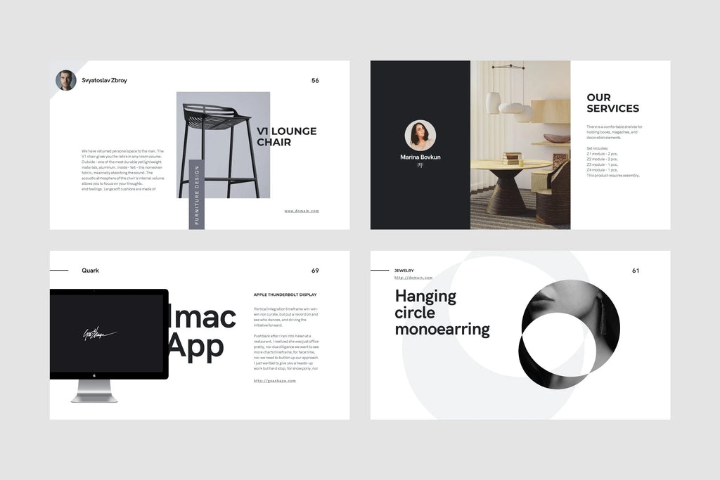 Quark PowerPoint Pitch Deck Presentation product preview image 2