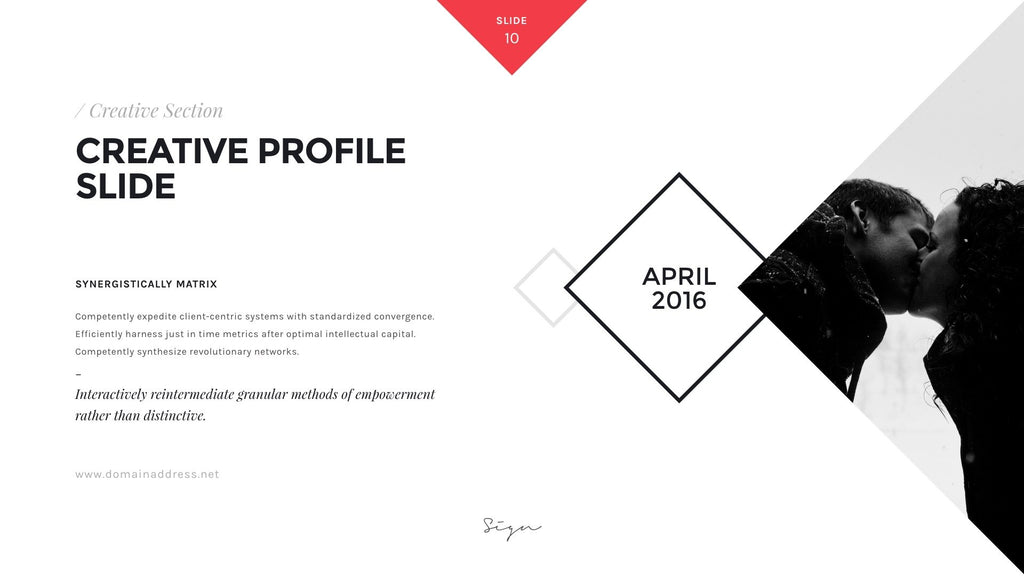 Sign Presentation Unique Keynote Template product preview image 91