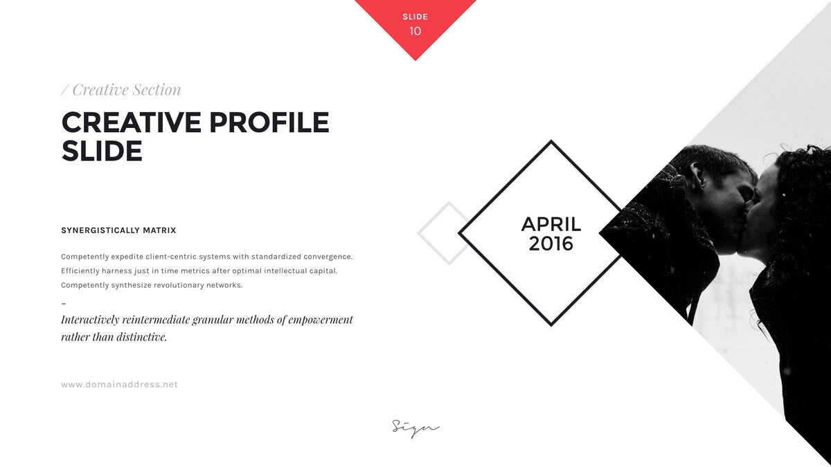 Sign Presentation Unique Keynote Template product preview image 91