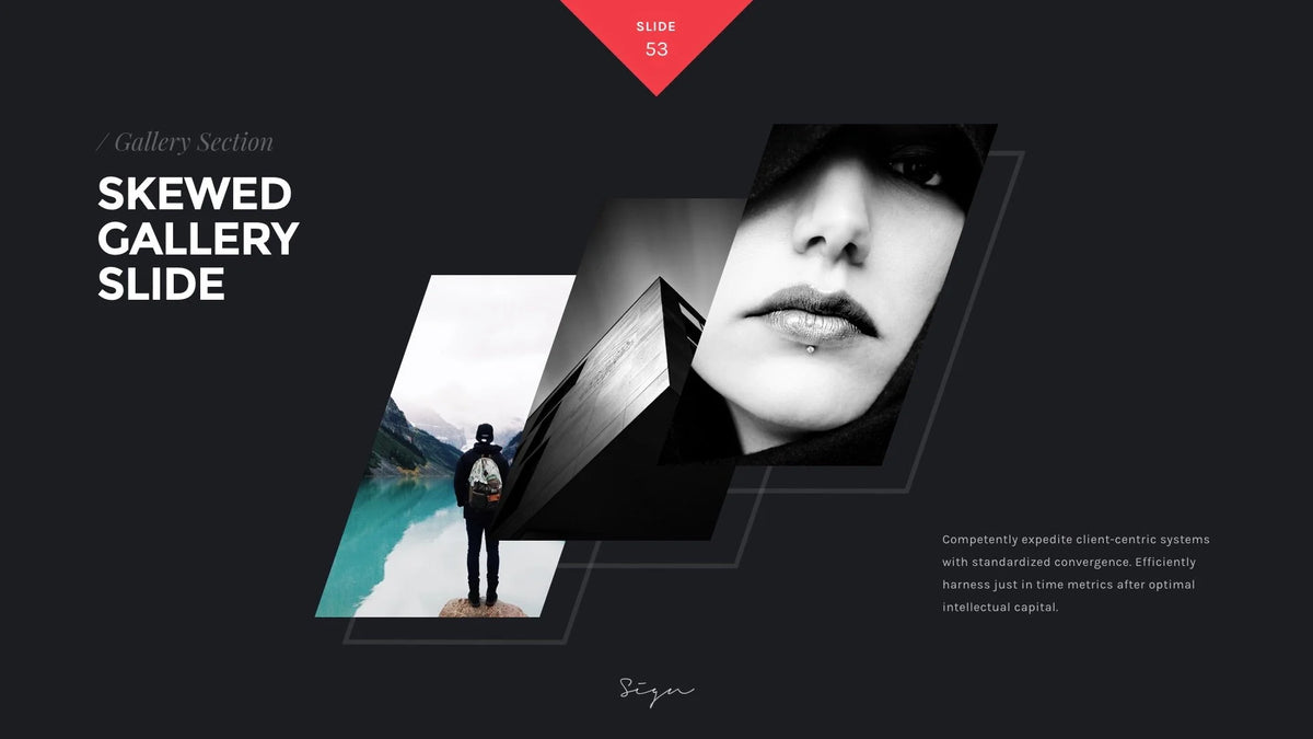 Sign Presentation Unique Keynote Template product preview image 50