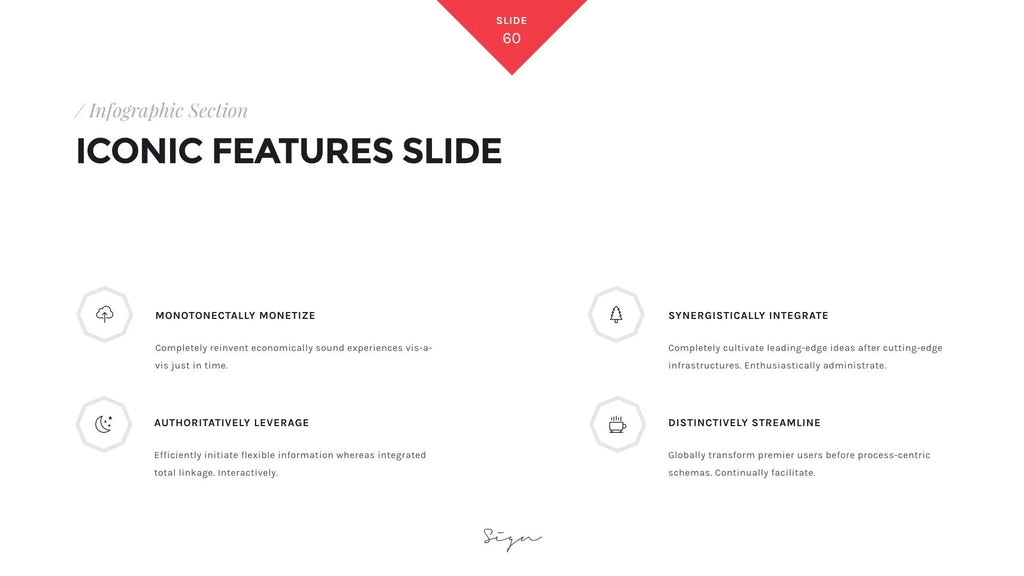 Sign Presentation Unique Keynote Template product preview image 42