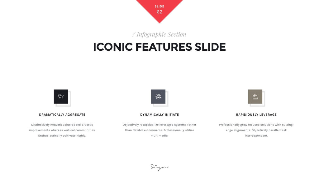 Sign Presentation Unique Keynote Template product preview image 56