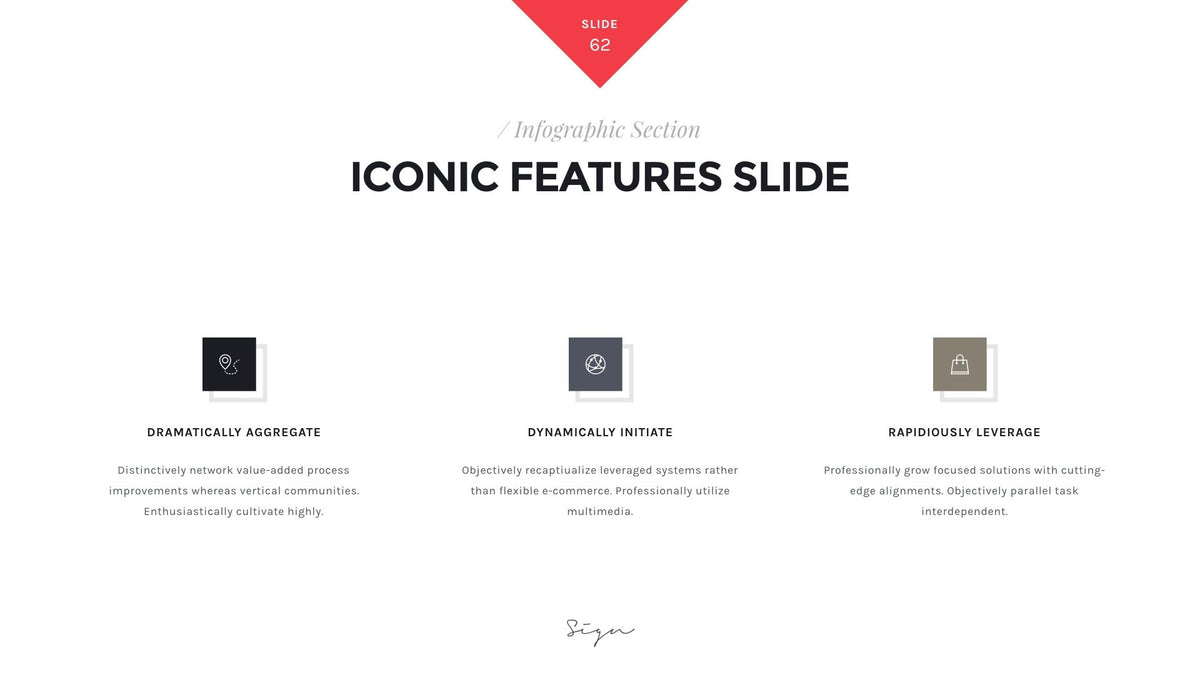 Sign Presentation Unique Keynote Template product preview image 56