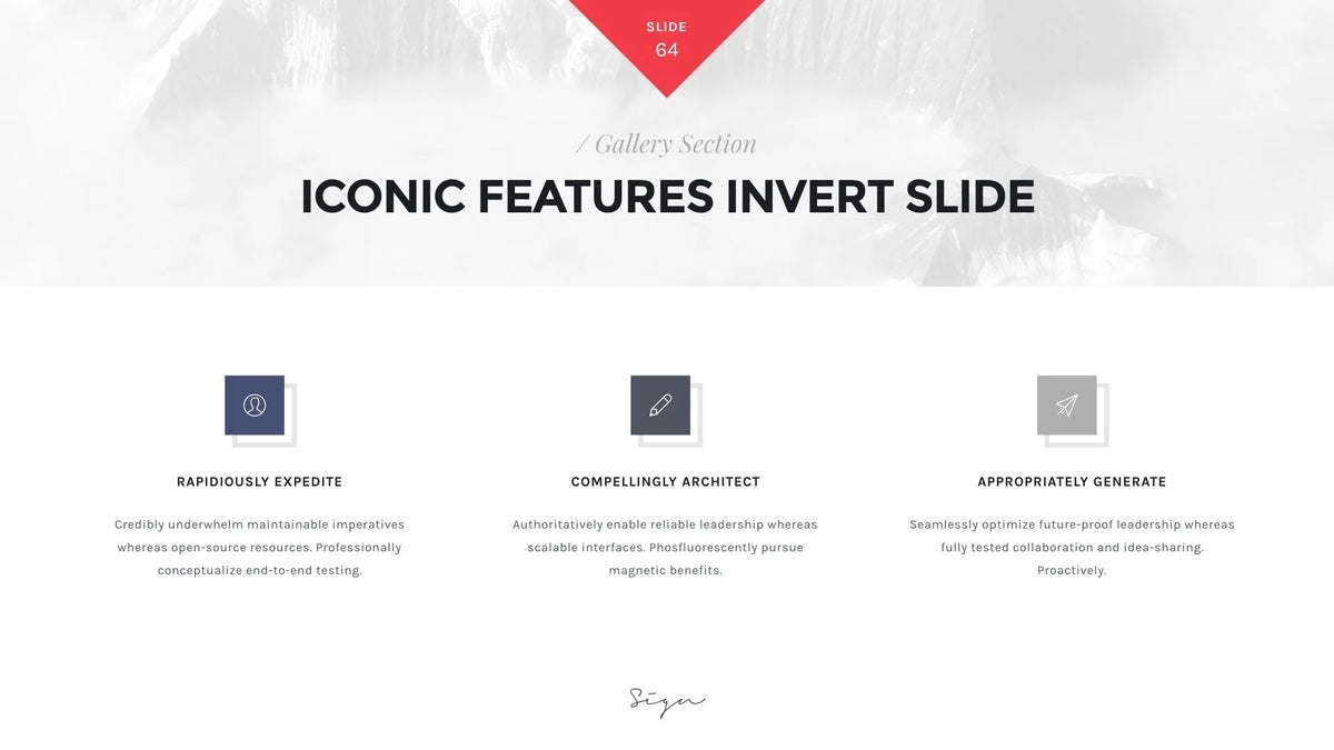 Sign Presentation Unique Keynote Template product preview image 57