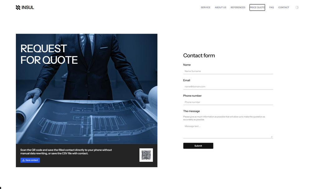 INSUL - Business Framer Template