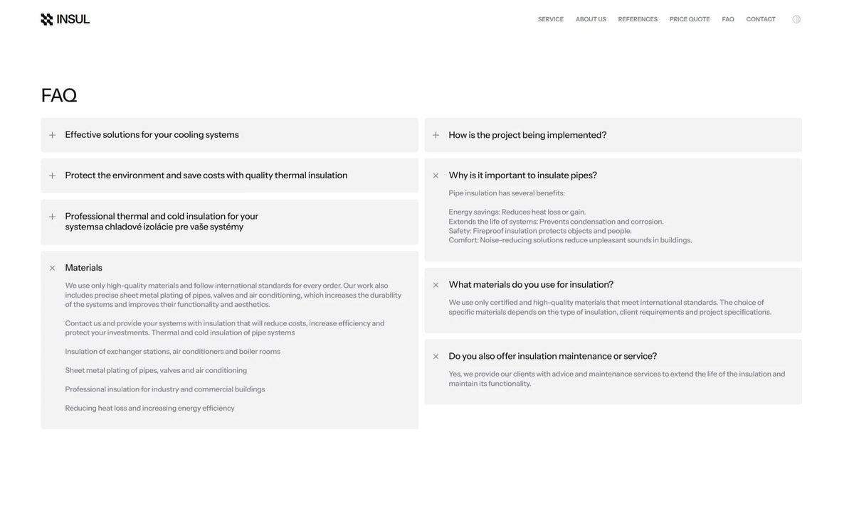 INSUL - Business Framer Template