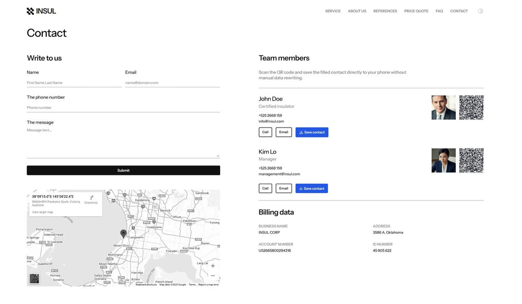 INSUL - Business Framer Template