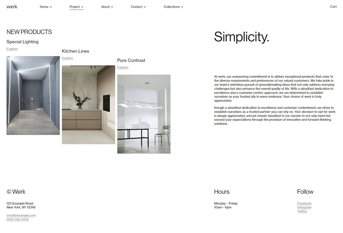 Werk Squarespace Website Template product preview image 17