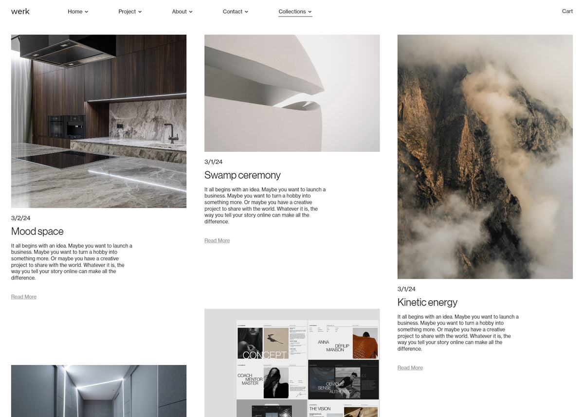 Werk Squarespace Website Template product preview image 12