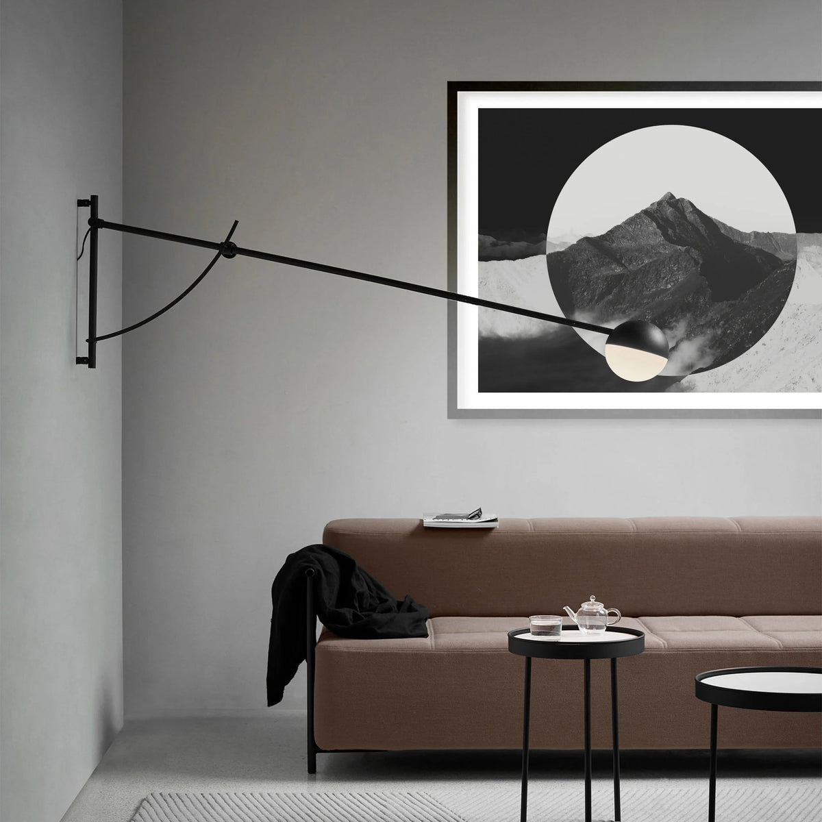 BLACK MOUNTAIN digital wall art print for home decor, minimalist music album cover, book cover or wallpaper product preview image 4
