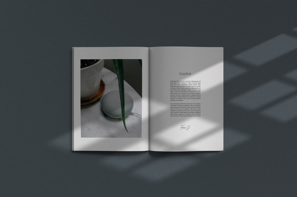 Gariot Magazine Mockups - Natural Looking Photoshop Template