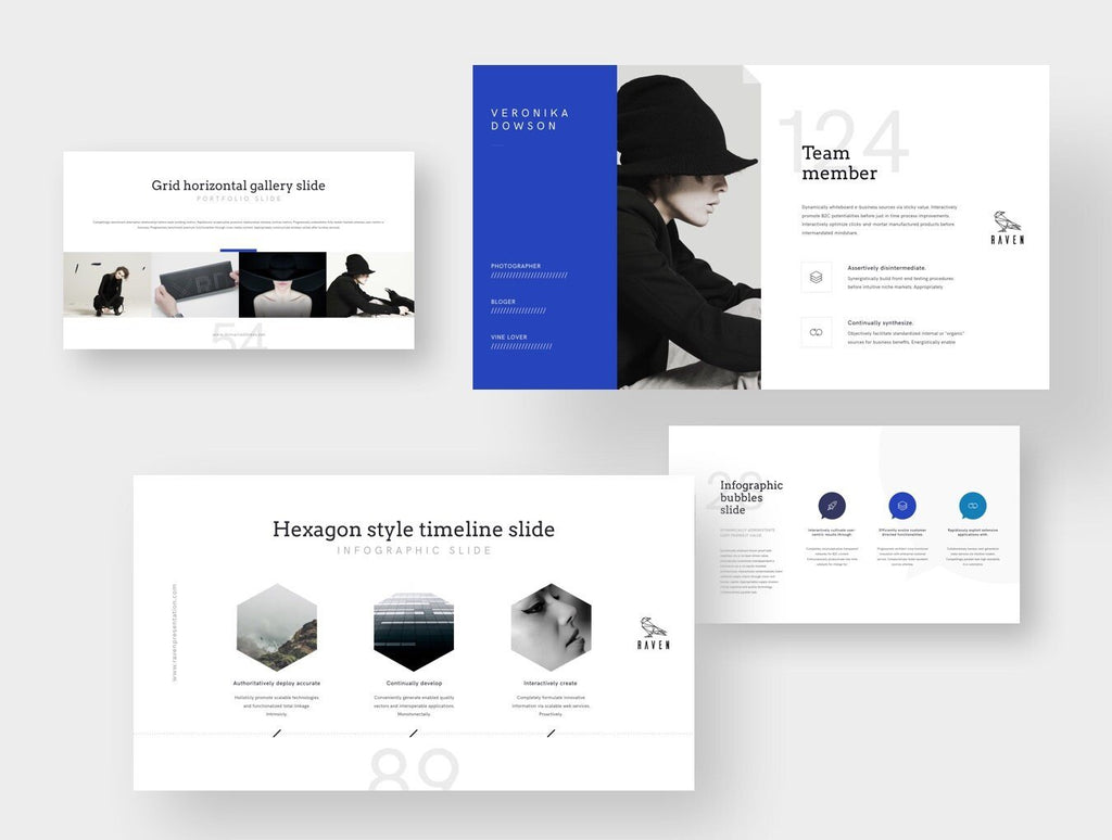 Raven Minimalist Keynote Presentation Template | 125+ Slides product preview image 3