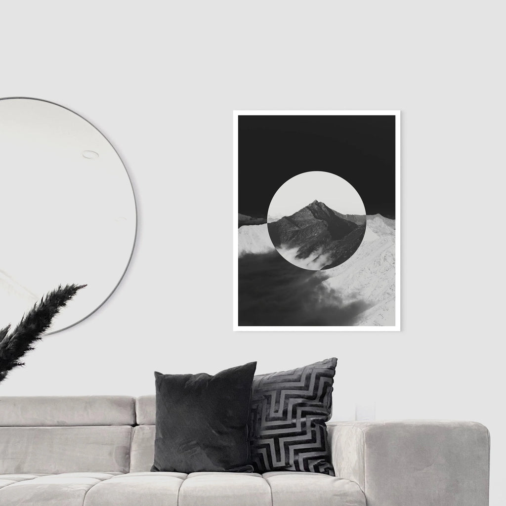 BLACK MOUNTAIN digital wall art print for home decor, minimalist music album cover, book cover or wallpaper product preview image 2