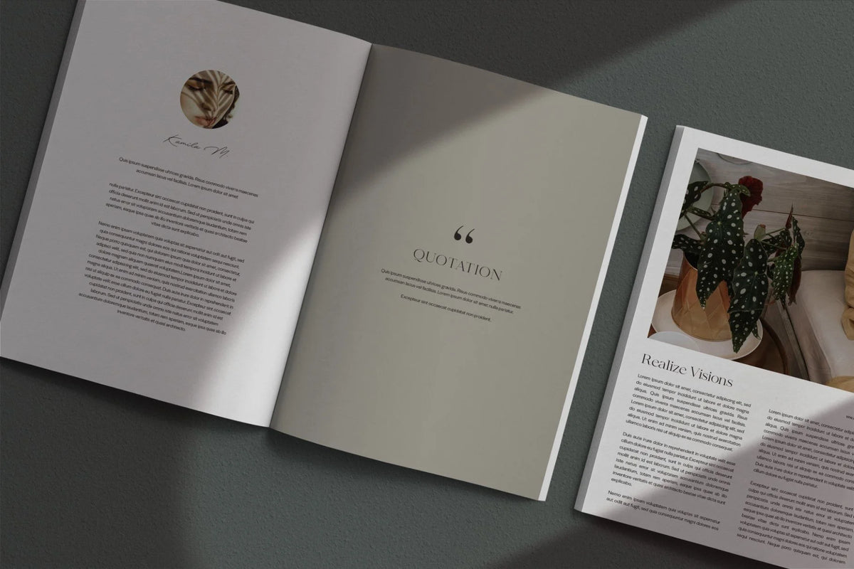 Gariot Magazine Mockups - Natural Looking Photoshop Template