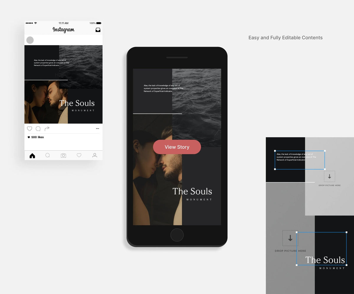 Monument Canva Social Media Instagram Templates product preview image 8