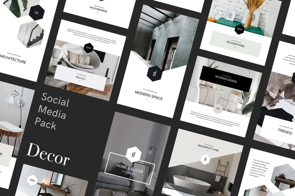 Decor Canva Social Media Templates product preview image 1