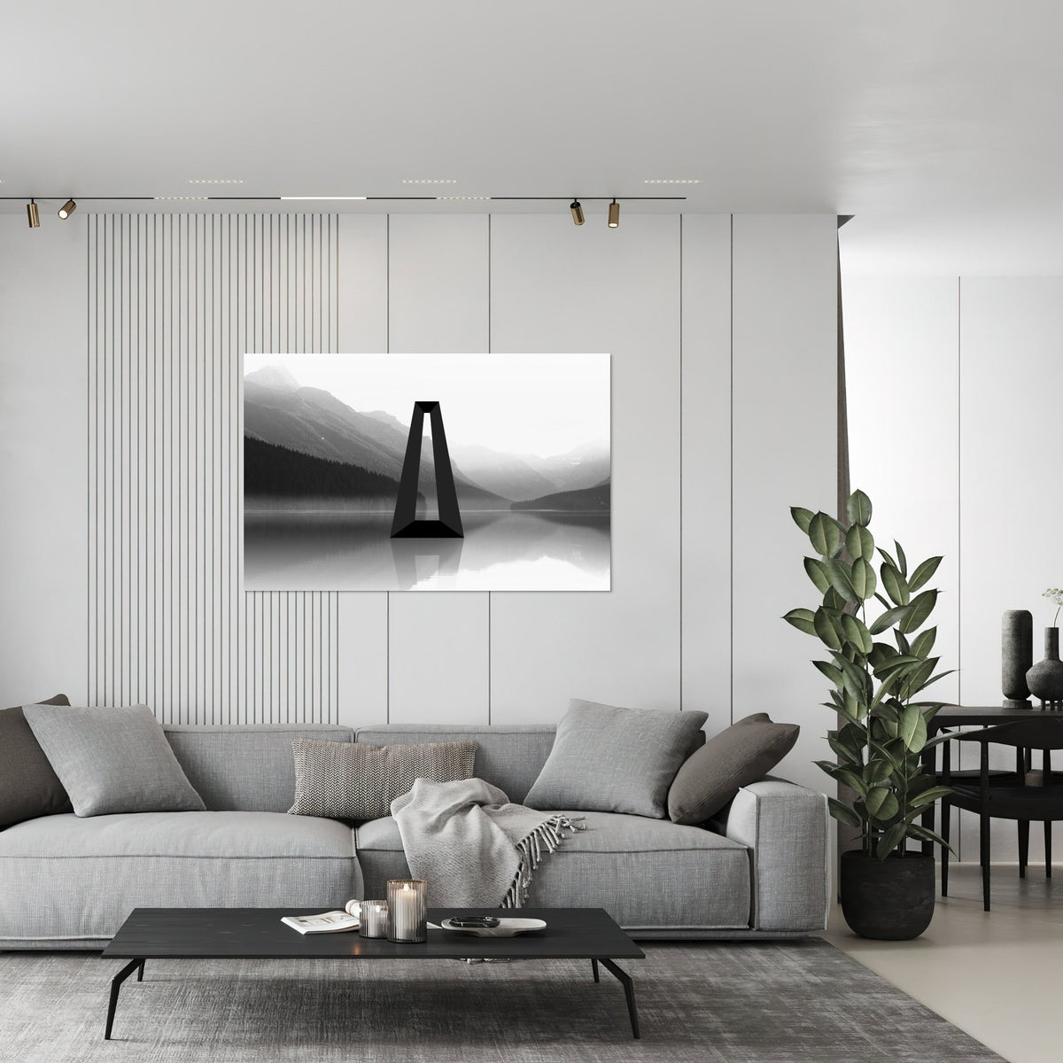 LAKE PORTAL digital wall art print for home decor, minimalist music album cover, book cover or wallpaper product preview image 3