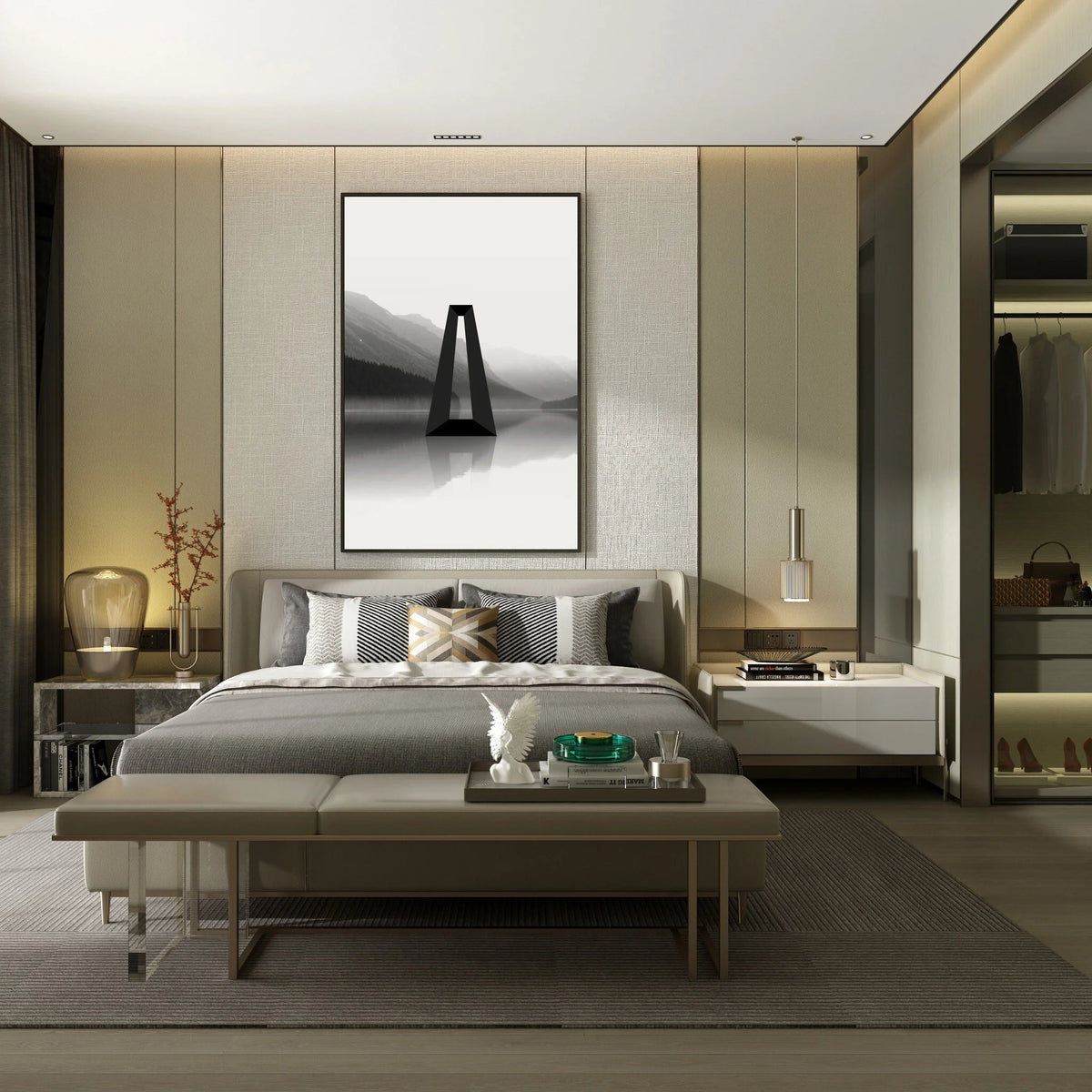LAKE PORTAL digital wall art print for home decor, minimalist music album cover, book cover or wallpaper product preview image 6