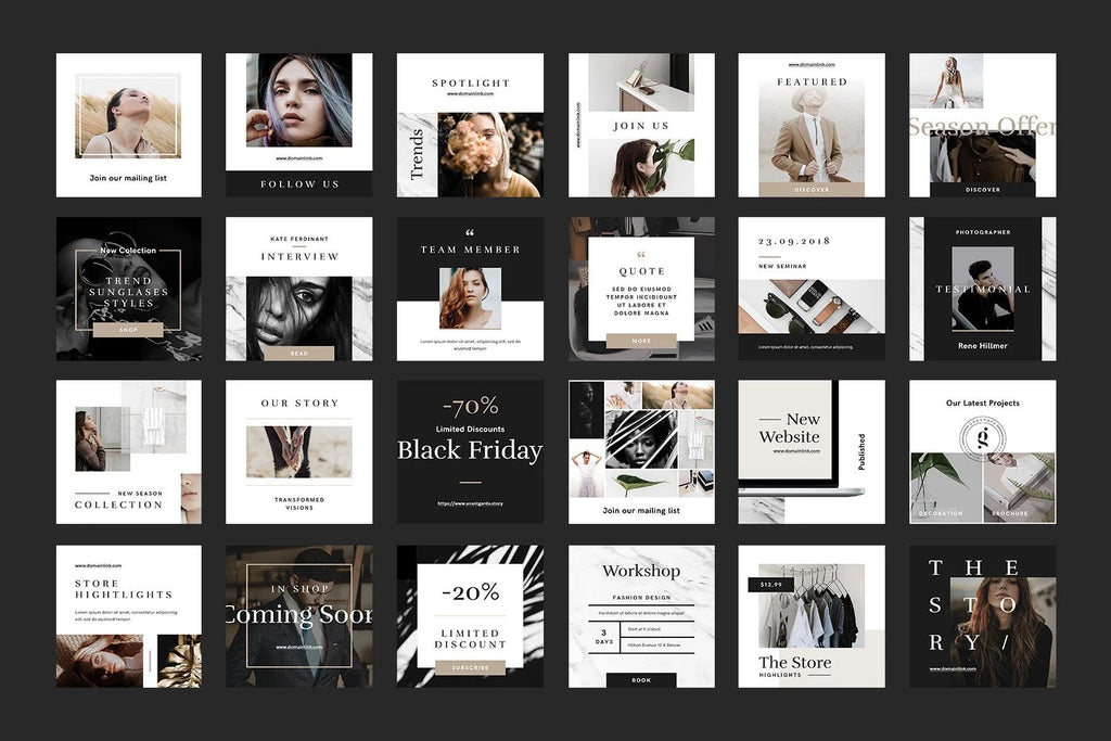 Canva Luxury Socia Media Instagram Templates product preview image 9