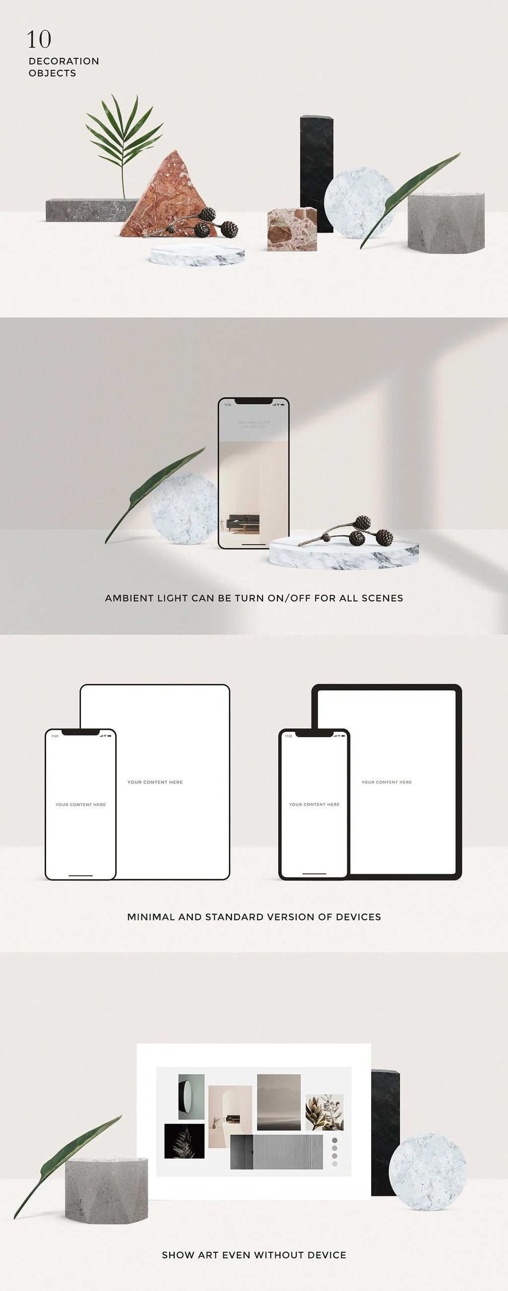 Minimal Scene Creator - Device Mockups for Photoshop product preview image 9