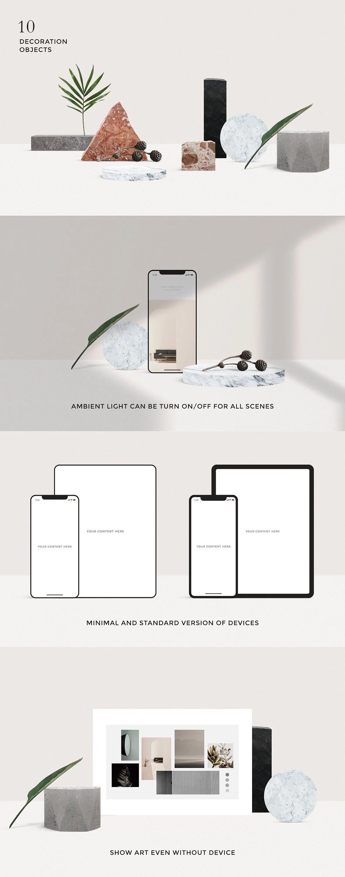 Minimal Scene Creator - Device Mockups for Photoshop product preview image 9